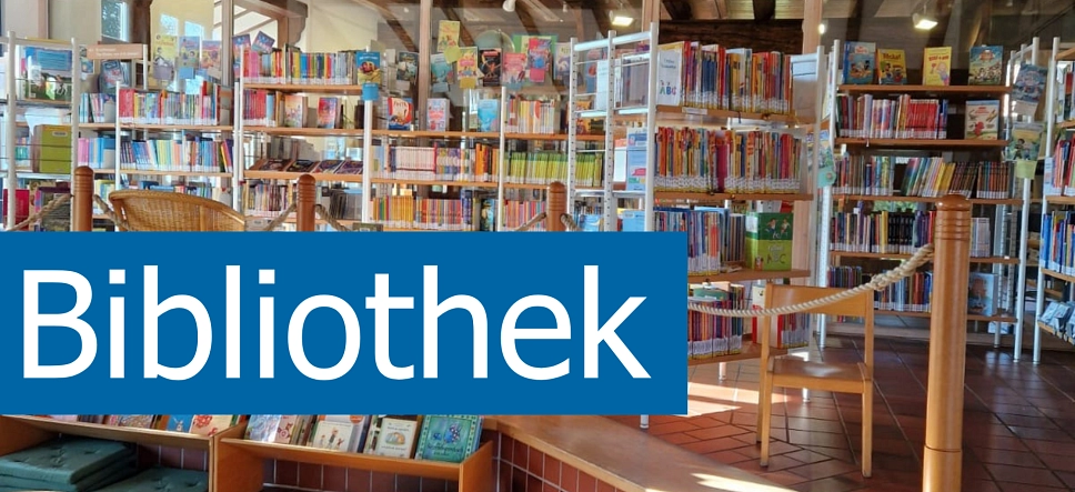 Banner Bibliothek - zum Online-Auftritt der Bibliothek&nbsp;&copy;&nbsp;Gemeinde Lilienthal