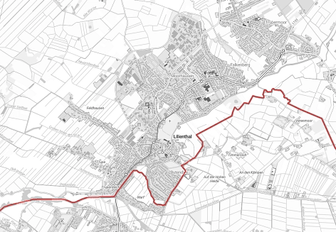 Karte der Gemeinde Lilienthal