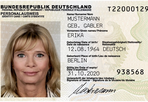 Deutscher Personalausweis im Ausgabezeitraum vom 01.11.2010 bis 18.12.2019