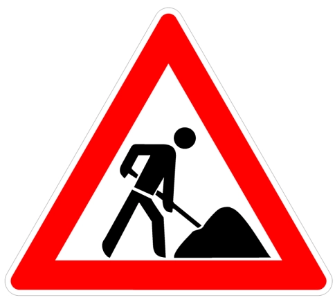 Verkehrszeichen Baustelle&nbsp;&copy;&nbsp;Gemeinde Lilienthal
